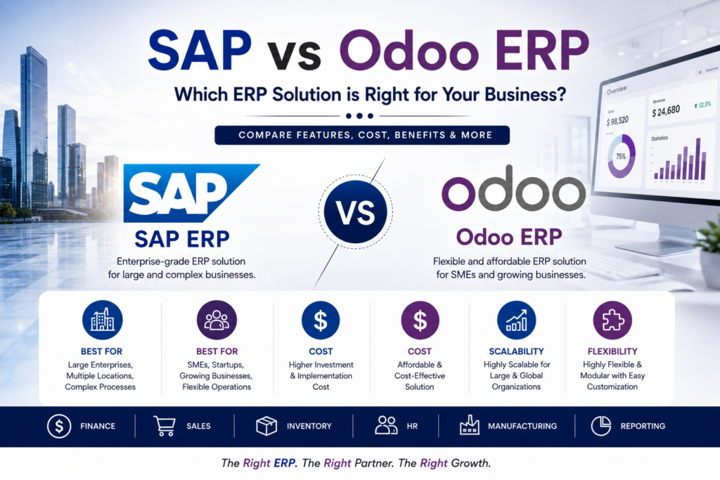 SAP vs Odoo ERP: Complete ERP Software Comparison for Businesses in 2026