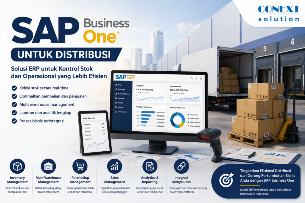 SAP Business One untuk Distribusi: Solusi ERP untuk Kontrol Stok dan Operasional yang Lebih Efisien