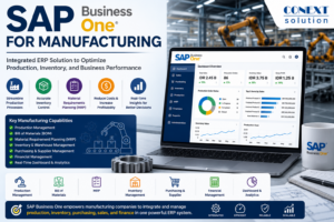 SAP Business One for Manufacturing: An ERP Solution for Production and Inventory Control
