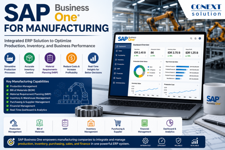 SAP Business One for Manufacturing: An ERP Solution for Production and Inventory Control